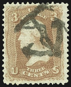 Sale 1107, Lot 161, Fancy Cancellations: Off Cover