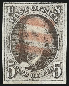 Sale 1107, Lot 17, 1847 Issue (Scott 1-2)