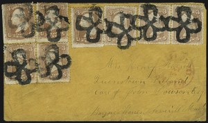 Sale 1107, Lot 171, Fancy Cancellations: On Cover