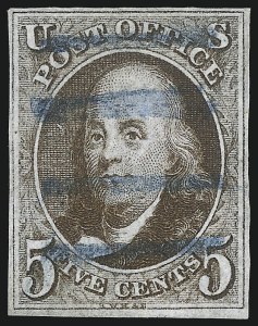 Sale 1107, Lot 18, 1847 Issue (Scott 1-2)