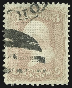 Sale 1107, Lot 188, 1867-68 Grilled Issue (Scott 79-85E)