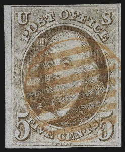 Sale 1107, Lot 27, 1847 Issue (Scott 1-2)