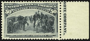 Sale 1107, Lot 323, 50c-$5.00 1893 Columbian Issue (Scott 240-245)