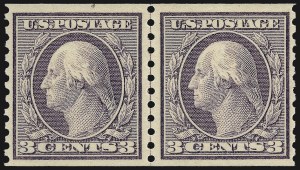 Sale 1107, Lot 477, 1912-15 Washington-Franklin Issue (Scott 405-491)