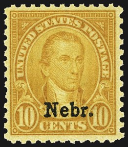 Sale 1107, Lot 529, 1922 and Later Issues, 1c-10c Kans., Nebr. Overprints (658-679) Sale 1107, Lot 529, 1922 and Later Issues
