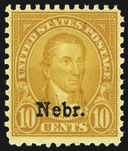 Sale 1107, Lot 530, 1922 and Later Issues, 1c-10c Kans., Nebr. Overprints (658-679) Sale 1107, Lot 530, 1922 and Later Issues