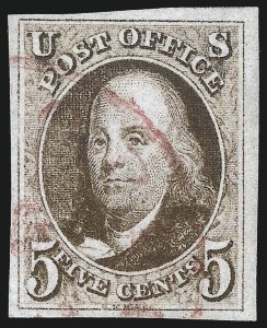 Sale 1107, Lot 9, 1847 Issue (Scott 1-2)