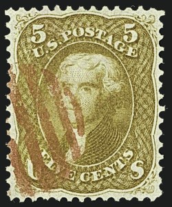Sale Number 1108, Lot Number 44, 1861-66 Issue (Scott 63-78a) Sale Number 1108, Lot Number 44, 1861-66 Issue (Scott 63-78a)
