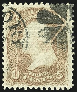 Sale 1108, Lot 61, 1867-68 Grilled Issue (Scott 83-101)