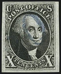 Sale 1109, Lot 316, 10c 1847 Issue, Off-Cover (Scott 2)