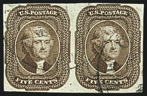 Sale 1109, Lot 422, 5c-10c 1851-56 Issue, Off-Cover (Scott 12-16)