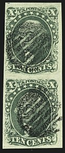 Sale 1109, Lot 426, 5c-10c 1851-56 Issue, Off-Cover (Scott 12-16)