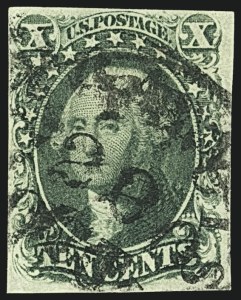 Sale 1109, Lot 433, 5c-10c 1851-56 Issue, Off-Cover (Scott 12-16)