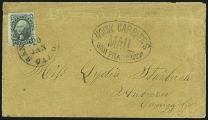 Sale 1109, Lot 475, 5c-12c 1851-56 Issue, On-Cover (Scott 12-17a)