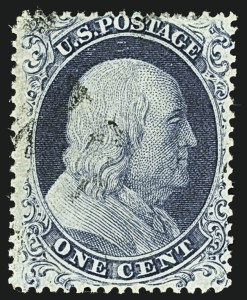 Sale 1109, Lot 483, 1c-5c 1857-60 Issue, Off-Cover (Scott 19-30A)