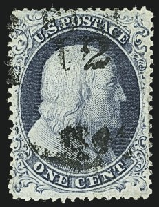 Sale 1109, Lot 485, 1c-5c 1857-60 Issue, Off-Cover (Scott 19-30A)