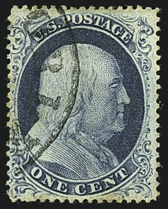 Sale 1109, Lot 486, 1c-5c 1857-60 Issue, Off-Cover (Scott 19-30A)