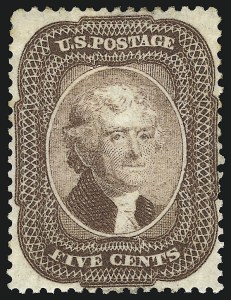 Sale 1109, Lot 494, 1c-5c 1857-60 Issue, Off-Cover (Scott 19-30A)