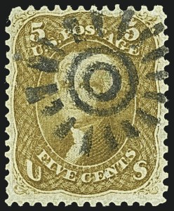 Sale 1109, Lot 565, 1861-66 Issue, Off-Cover (Scott 62B-68)