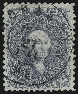 Sale 1109, Lot 586, 1861-66 Issue, Off-Cover, Cont. (Scott 69-78c)