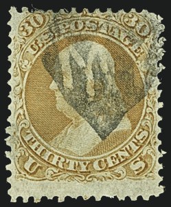 Sale 1109, Lot 595, 1861-66 Issue, Off-Cover, Cont. (Scott 69-78c)