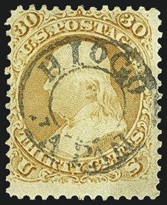 Sale 1109, Lot 600, 1861-66 Issue, Off-Cover, Cont. (Scott 69-78c)