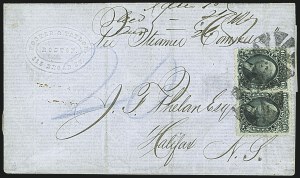 Sale 1109, Lot 631, 1861-66 Issue, On-Cover, Cont. (Scott 68)