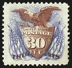 Sale 1109, Lot 686, 1875 Re-Issue of 1869 Pictorial Issue, Off-Cover (Scott 124-132)
