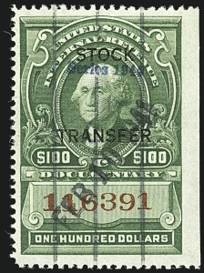 Sale 1110, Lot 1425, Stock Transfer (Scott RD12-RD66)