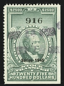 Sale 1110, Lot 1454, Stock Transfer, Cont. (Scott RD183-RD208C)