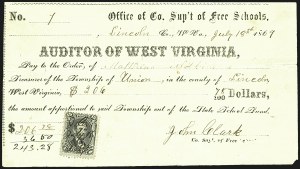 Sale 1110, Lot 1503, U.S. Postage Used as Revenues