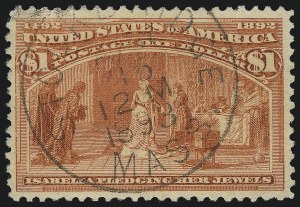 Sale Number 1111, Lot Number 145, 1893 Columbian Issue (Scott 230-245) Sale Number 1111, Lot Number 145, 1893 Columbian Issue (Scott 230-245)