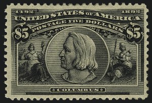 Sale Number 1111, Lot Number 155, 1893 Columbian Issue (Scott 230-245) Sale Number 1111, Lot Number 155, 1893 Columbian Issue (Scott 230-245)