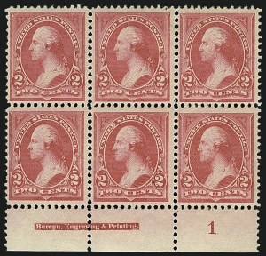 Sale 1111, Lot 164, 1894 Unwatermarked Bureau Issue (Scott 246-263)