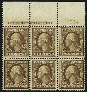 Sale 1111, Lot 272, 1908-10 Washington-Franklin Issues (Scott 331-342)