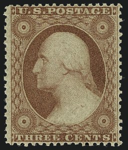 Sale 1111, Lot 29, 1857-60 Issue (Scott 18-39)