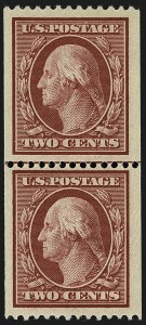 Sale 1111, Lot 296, 1908-10 Washington-Franklin Coils (Scott 348-356)