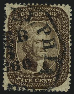 Sale 1111, Lot 32, 1857-60 Issue (Scott 18-39)