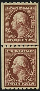 Sale 1111, Lot 366, 1910-13 Washington-Franklin Coils (Scott 385-396)