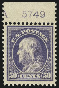 Sale 1111, Lot 400, 1912-14 Washington-Franklin Issue (Scott 405-423)
