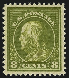 Sale 1111, Lot 410, 1912-14 Washington-Franklin Issue (Scott 405-423)
