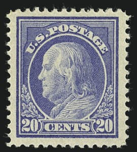 Sale 1111, Lot 415, 1912-14 Washington-Franklin Issue (Scott 405-423)
