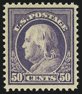 Sale 1111, Lot 420, 1912-14 Washington-Franklin Issue (Scott 405-423)