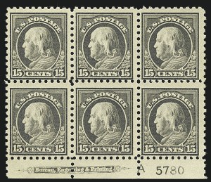 Sale 1111, Lot 426, 1913-15 Washington-Franklin Issues (Scott 424-440)