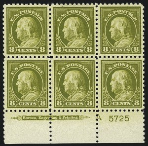 Sale 1111, Lot 521, 1916-17 Issues (Scott 462-480)