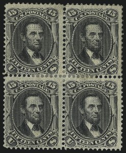 Sale 1111, Lot 55, 1867-68 Grilled Issue and 1875 Re-Issue (Scott 79-111)