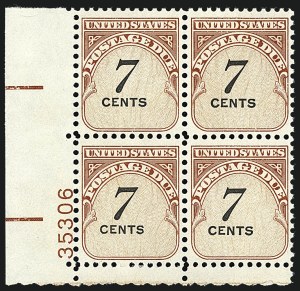 Sale 1111, Lot 787, Postage Due including Errors