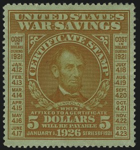 Sale 1111, Lot 859, Savings Stamps