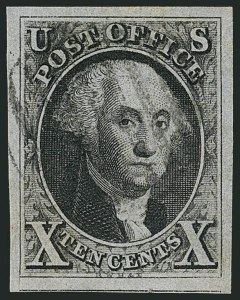Sale Number 1115, Lot Number 2032, 10c 1847 Issue, Off-Cover (Scott 2) Sale Number 1115, Lot Number 2032, 10c 1847 Issue, Off-Cover (Scott 2)