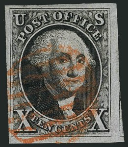 Sale 1115, Lot 2043, 10c 1847 Issue, Off-Cover (Scott 2)